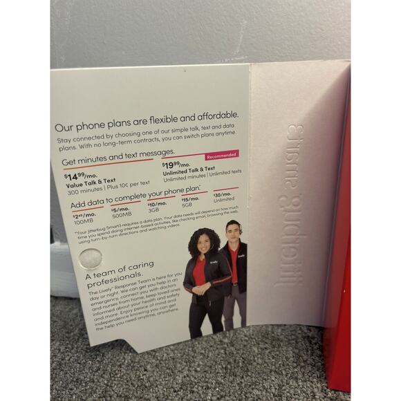 Lively Jitterbug Smart3 Smartphone 4G LTE 32 GB for Seniors Black New Sealed - Picture 4 of 7